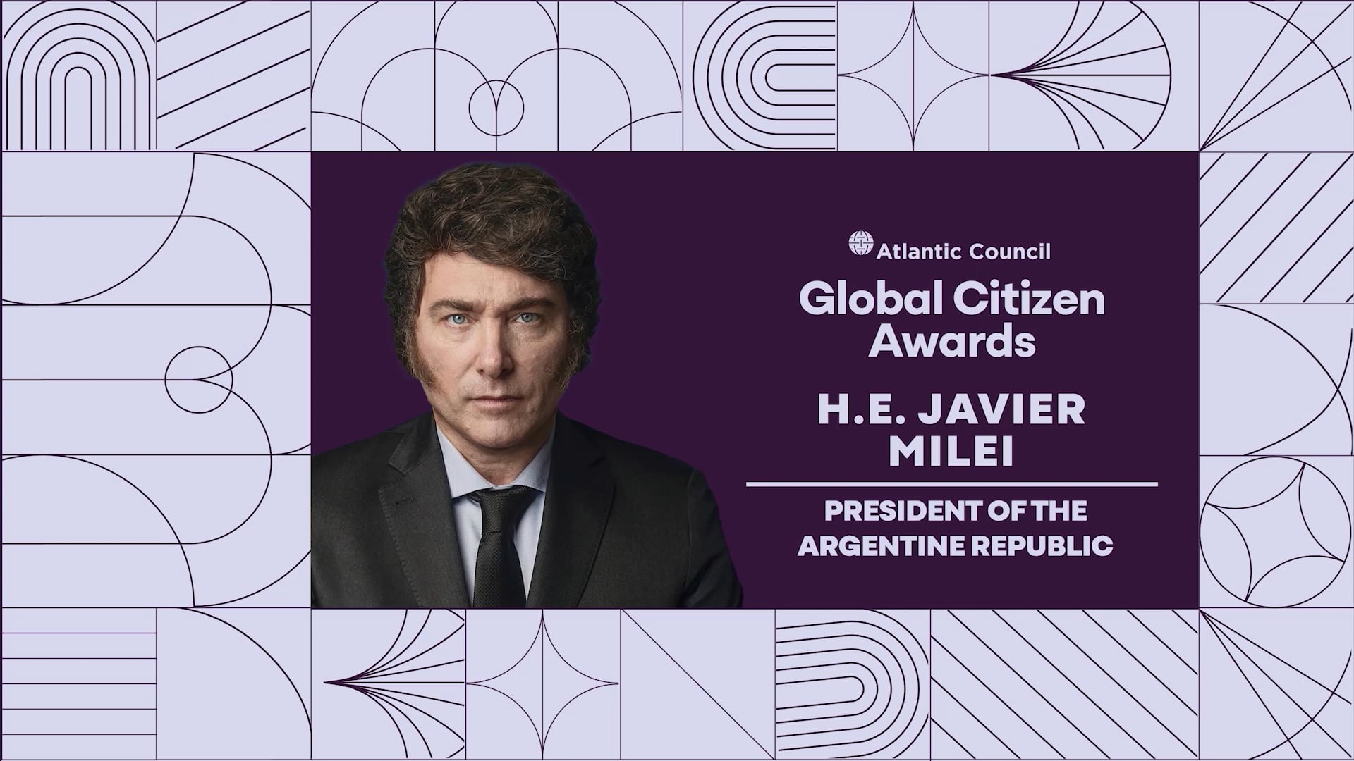 Javier Milei receives the 2025 Global Citizen Award