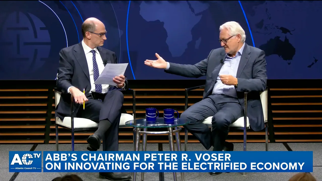 Peter R. Voser on innovating for the electrified economy - Atlantic ...