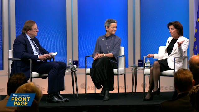 Gina Raimondo and Margrethe Vestager ...