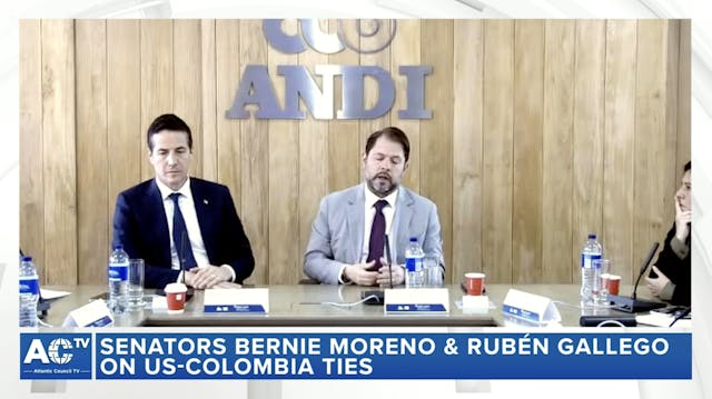 Senators Bernie Moreno and Rubén Gall...