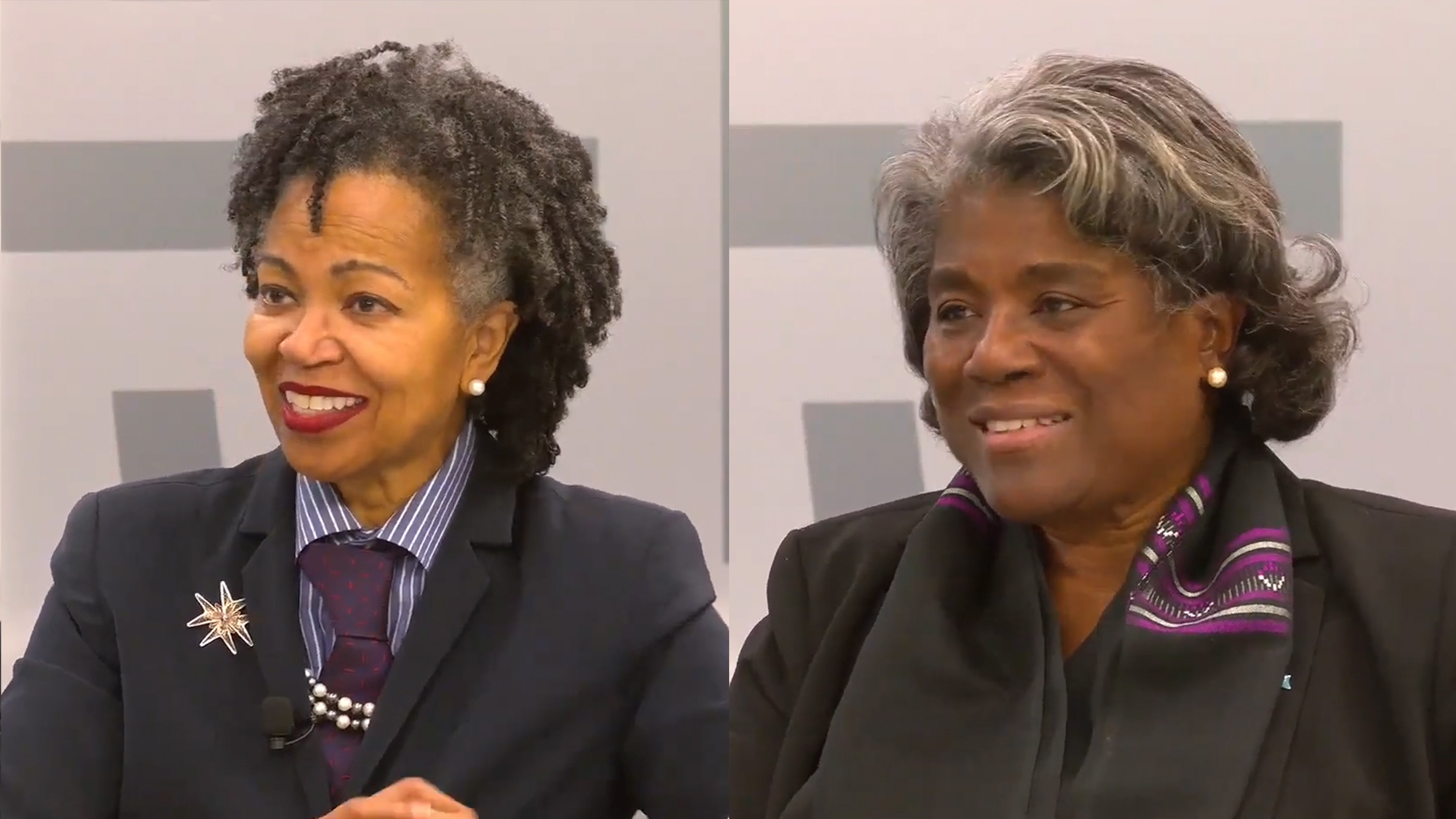 Gina Abercrombie-Winstanley and Linda Thomas-Greenfield