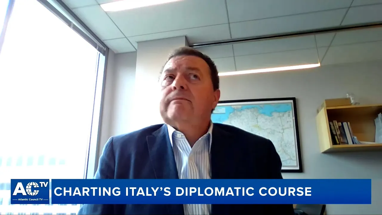 Charting Italy's diplomatic course - Atlantic Council TV