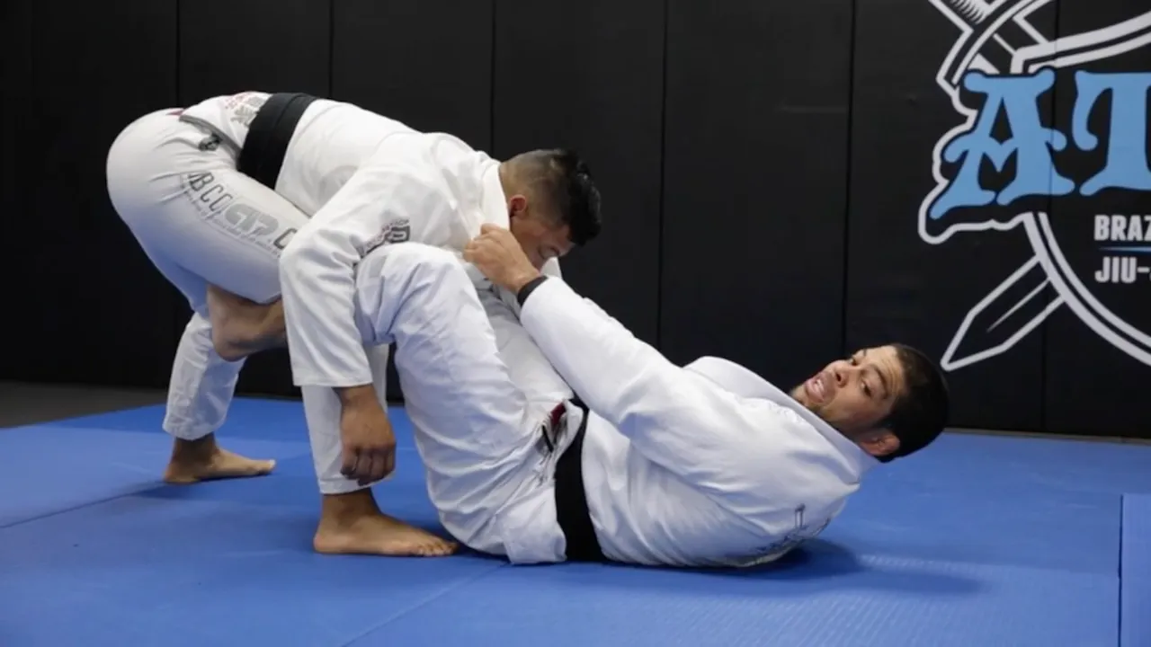 De La Riva Guard Pull + Tilt Sweep - Andre Galvao - Atos BJJ OnDemand