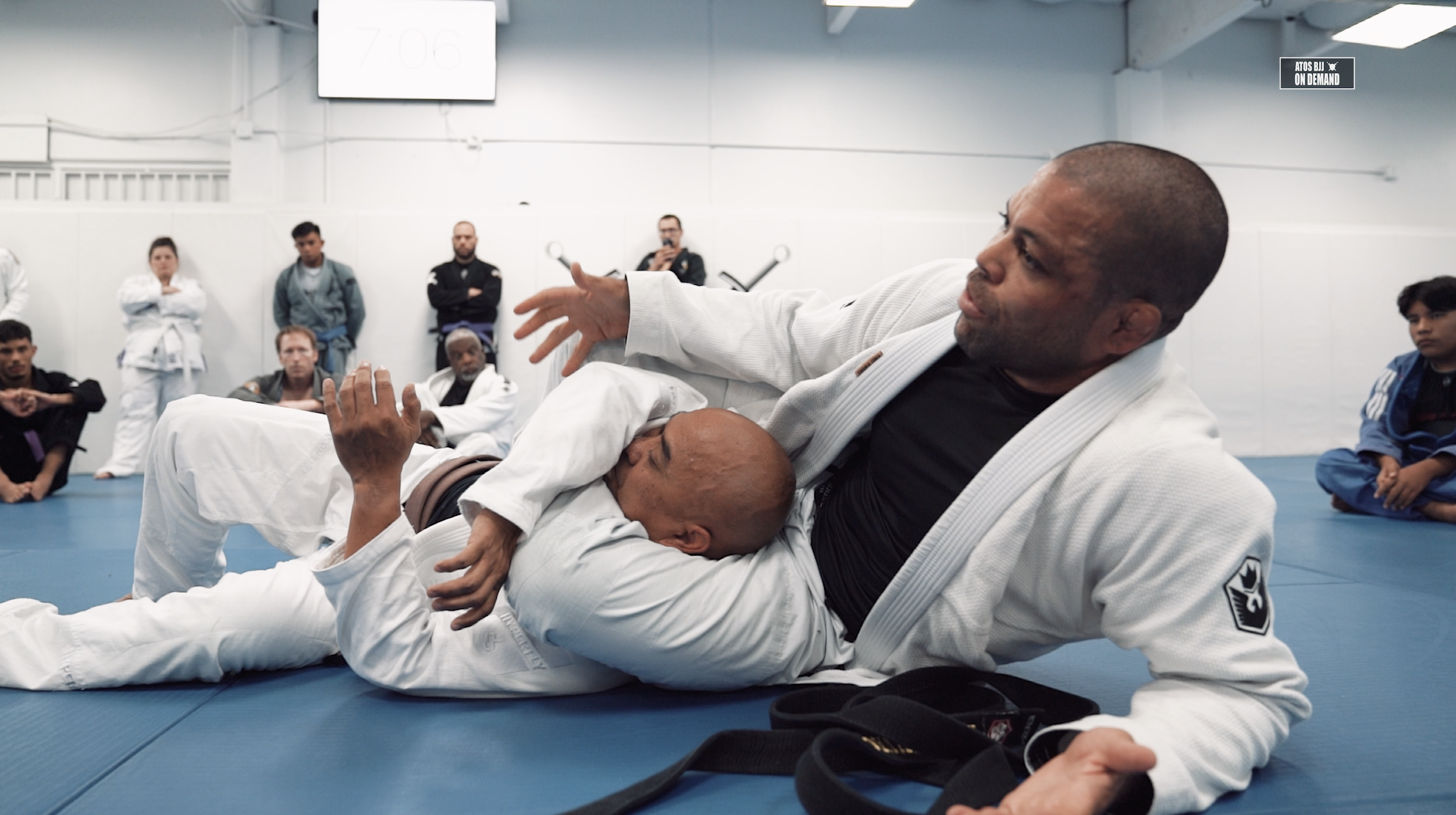 Progressing Side Control to Arm Bar and Back Take Professor Andre Galvao