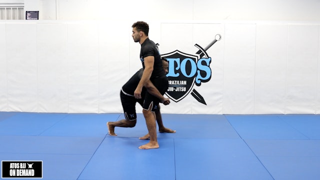 Mat Recover Crow Bar & Spin Double Leg From the Back
