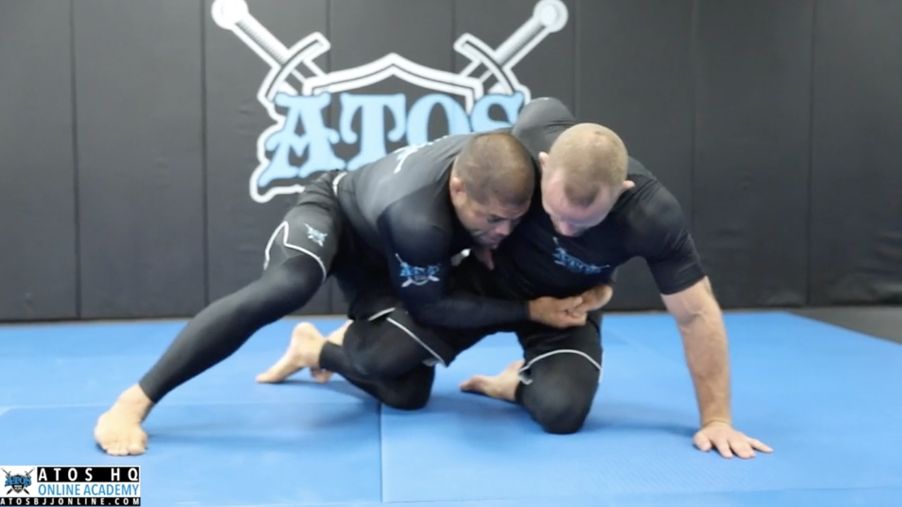 Knee Torque Body Lock Half Guard Sweep To Back 