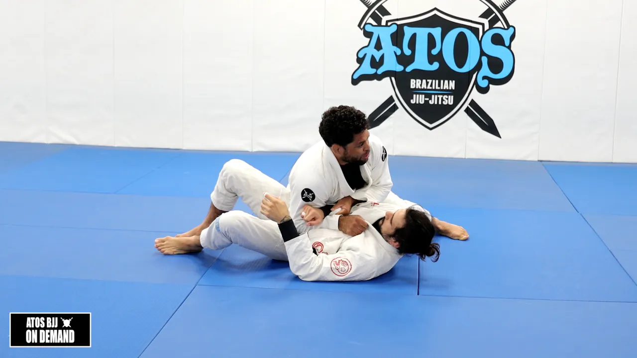 Knee Cut Pass "Parking the Car" With a Sneaky Armbar - Andre Galvao ...