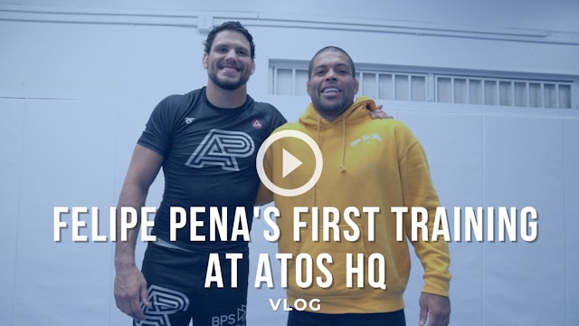🔥 Felipe Pena's First Training at Atos | VLOG