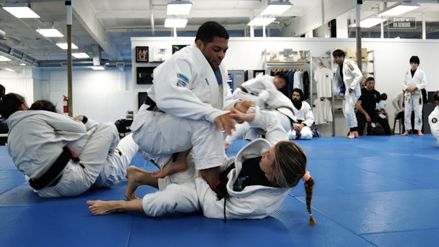 Amanda Bruse's First Sparring as a Black Belt: versus Andre Galvao