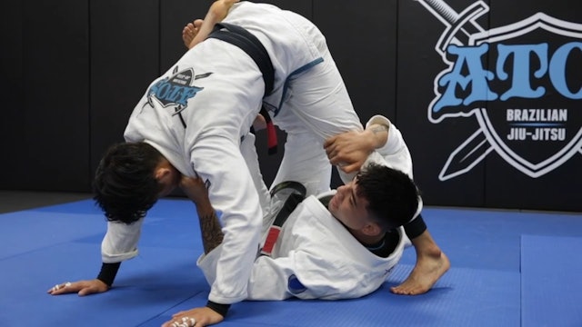 Butterfly X Guard Sweep With Transition Into Calf Slice 