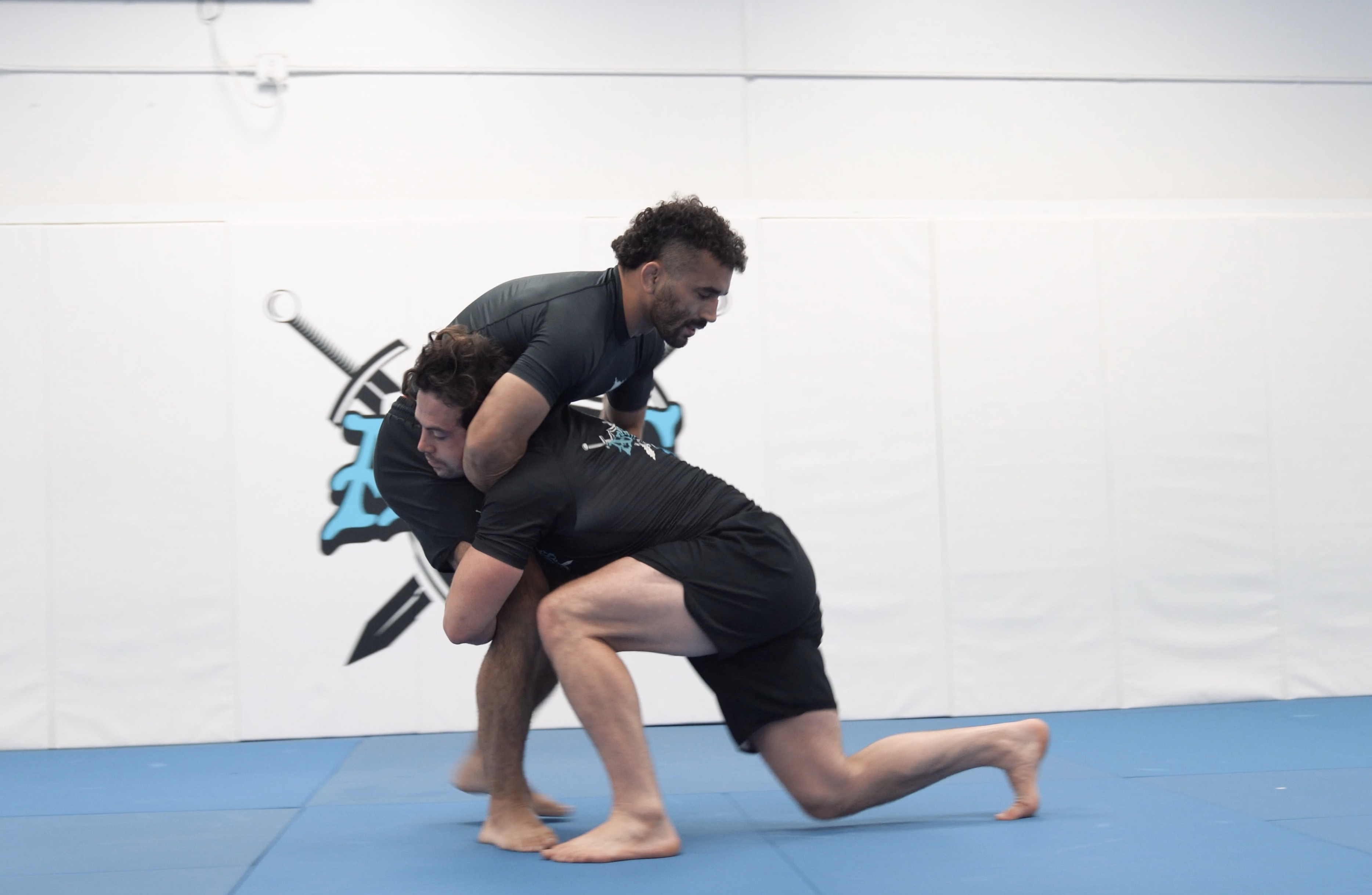 Defending Double Leg with Front Head Lock