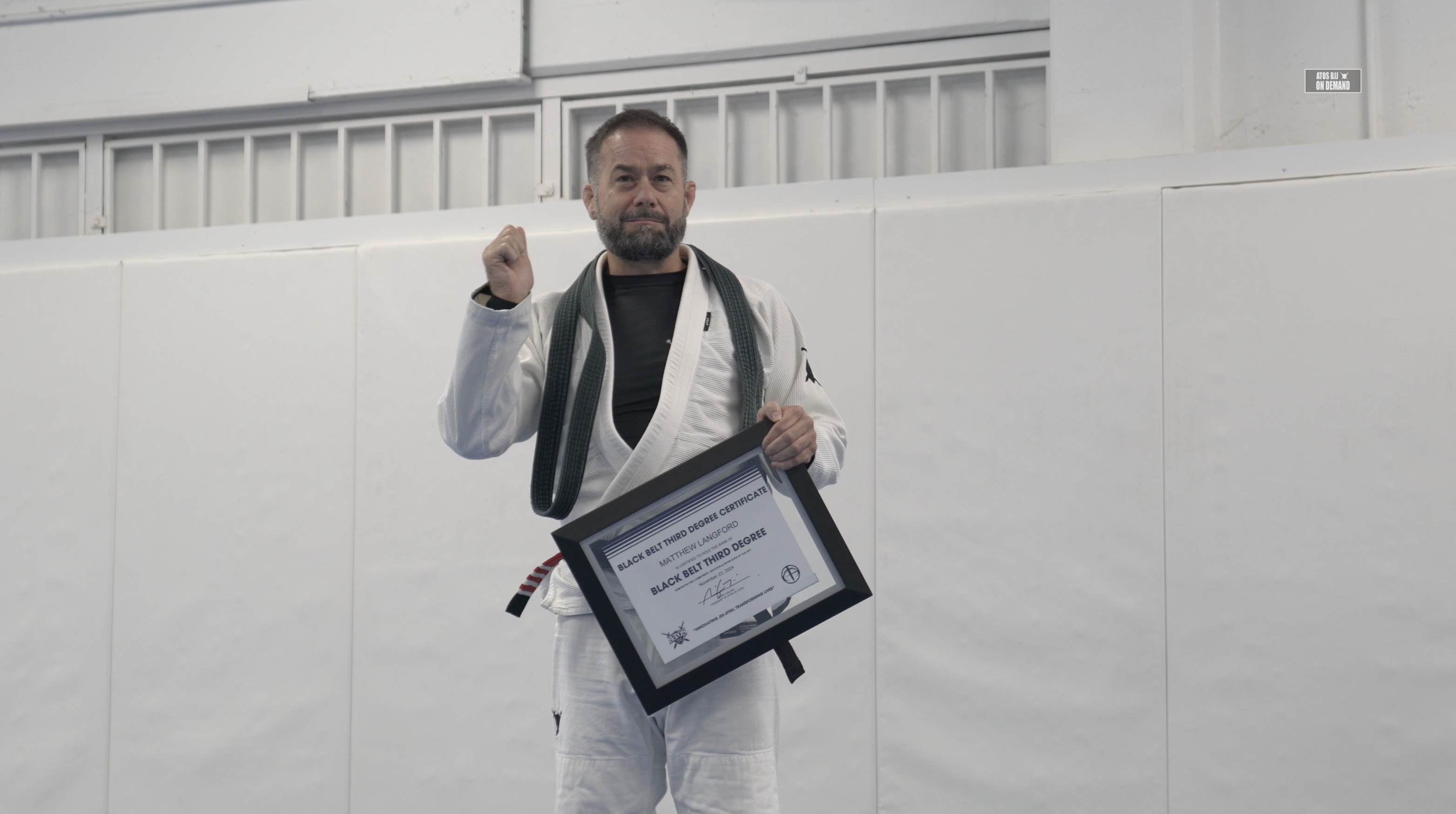 Matthew Langford Promoted To Black Belt 3rd Degree