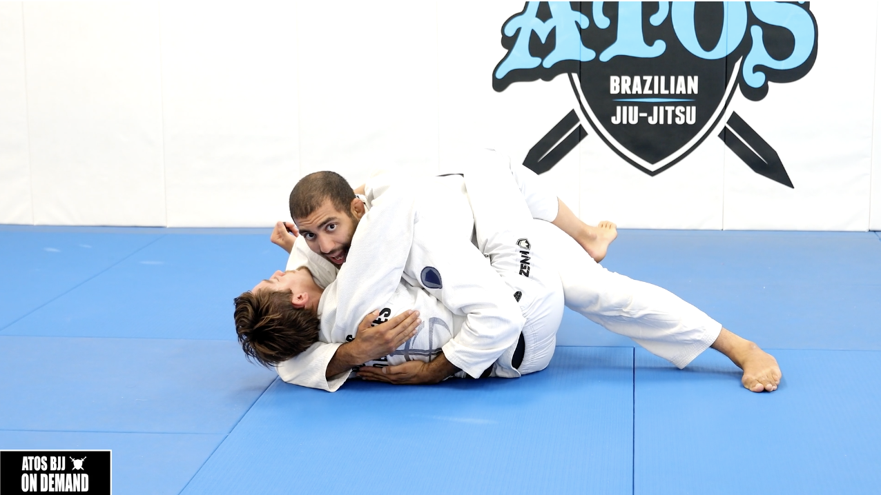 The Staple Pass from De La Riva Dealing With Knee Shield 