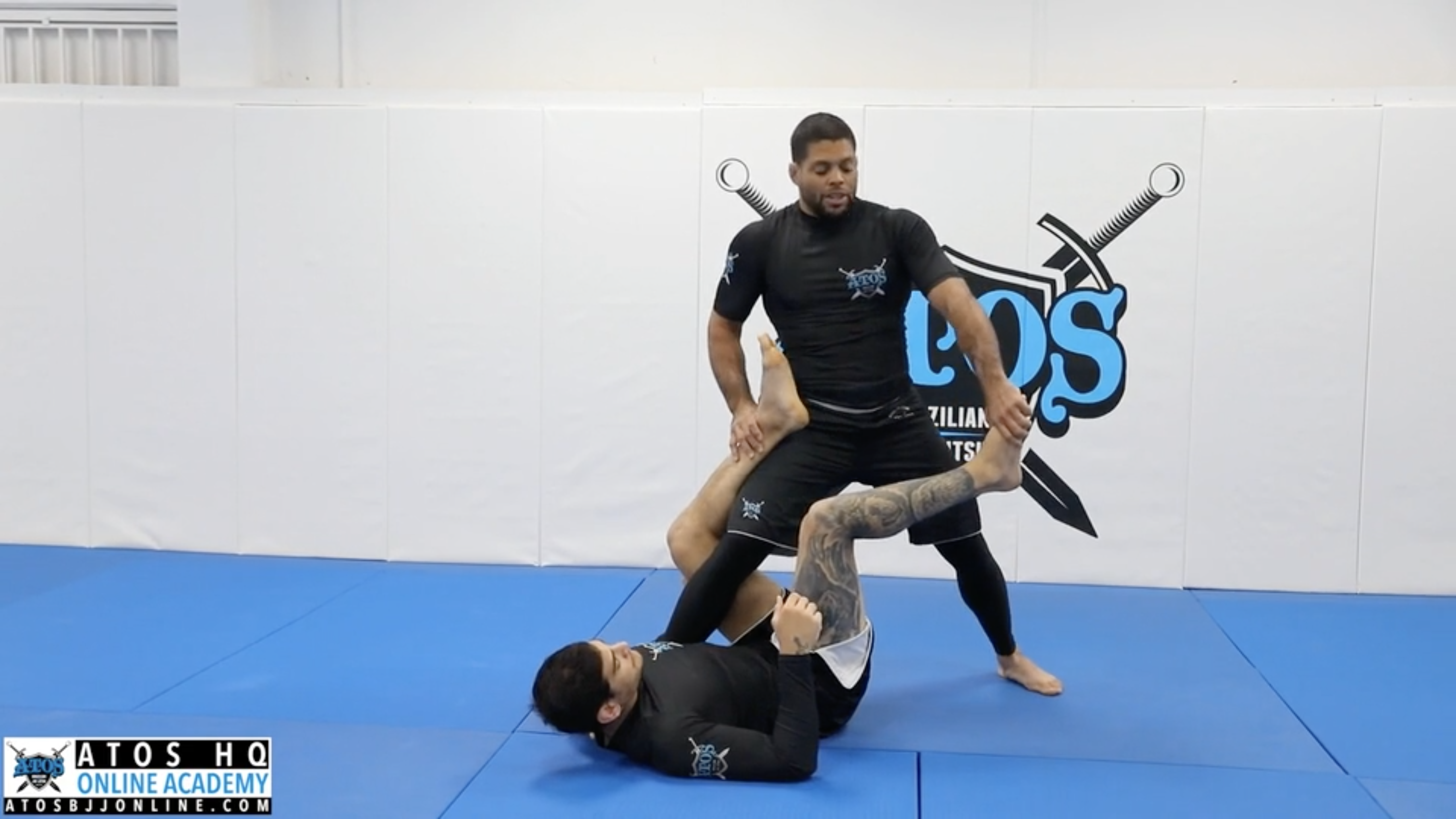 Foot Lock Attacks From Top X Guard