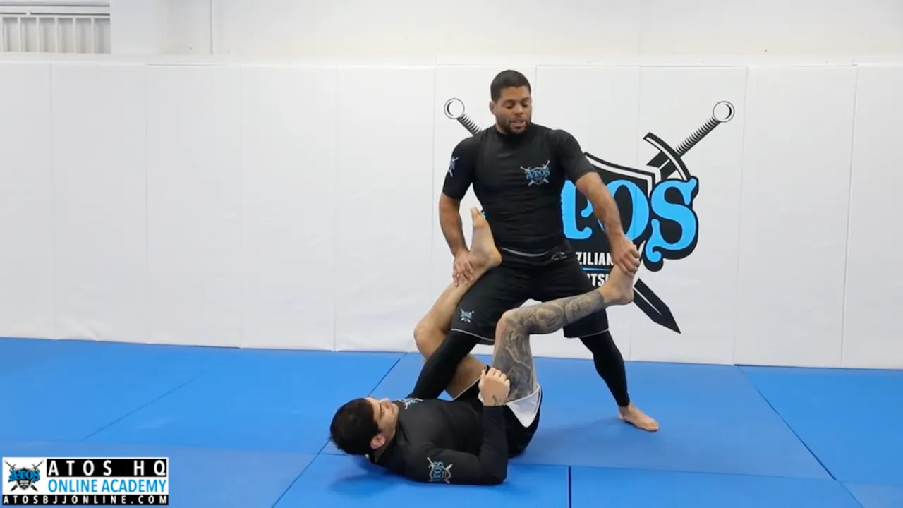 Foot Lock Attacks From Top X Guard - Andre Galvao - Atos BJJ OnDemand