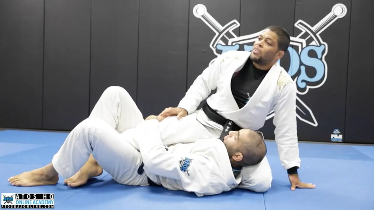 Mount from Deep Half Guard + Triangle & Omoplata - Andre Galvao - Atos ...