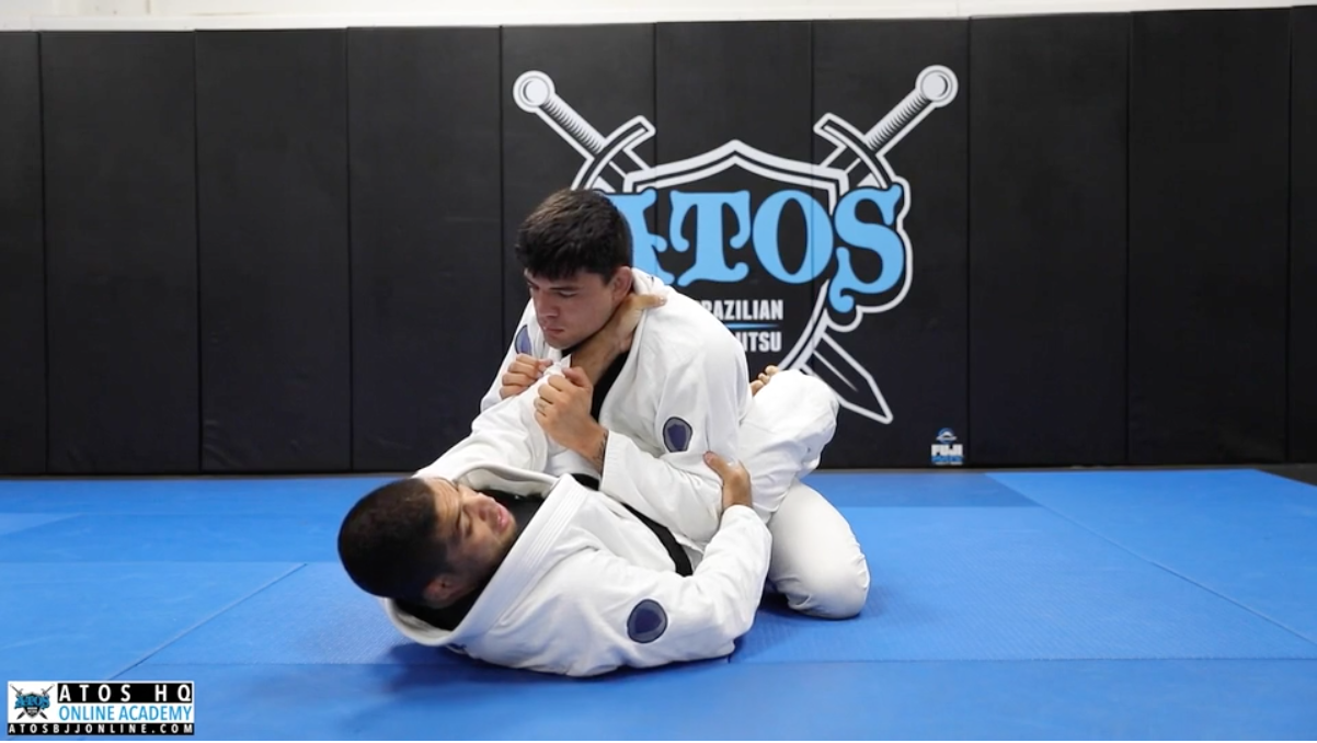 Back Take From Guard When Opponent Breaks Collar Grip + Submissions