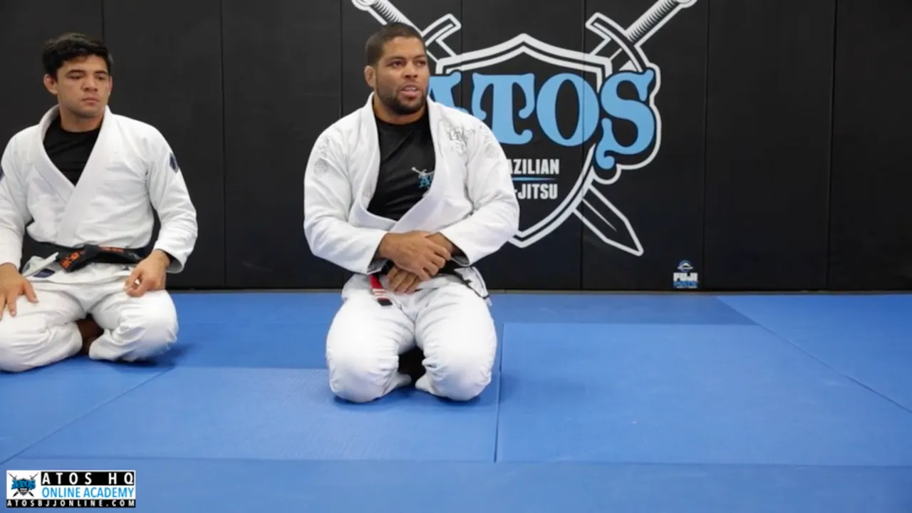 Sweep From De la Riva to Knee Bar - Andre Galvao - Atos BJJ OnDemand