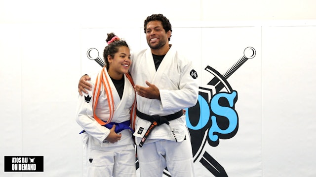 Andre Galvao Promoting His Daughter Sarah Galvao To Blue Belt 