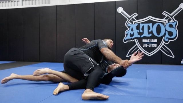 Side Smash Knee Cut Pass from Hooks Guard