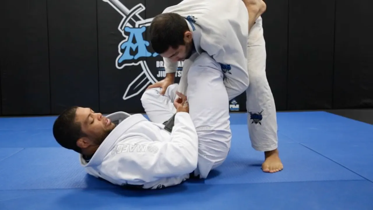 Sweeping From the Deep De la Riva Guard With Back Take - Andre Galvao ...