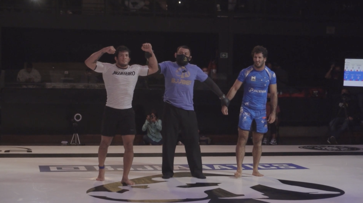 Galvao Coaching Lucas Barbosa  During GP BJJ BET II No Gi - Round 1