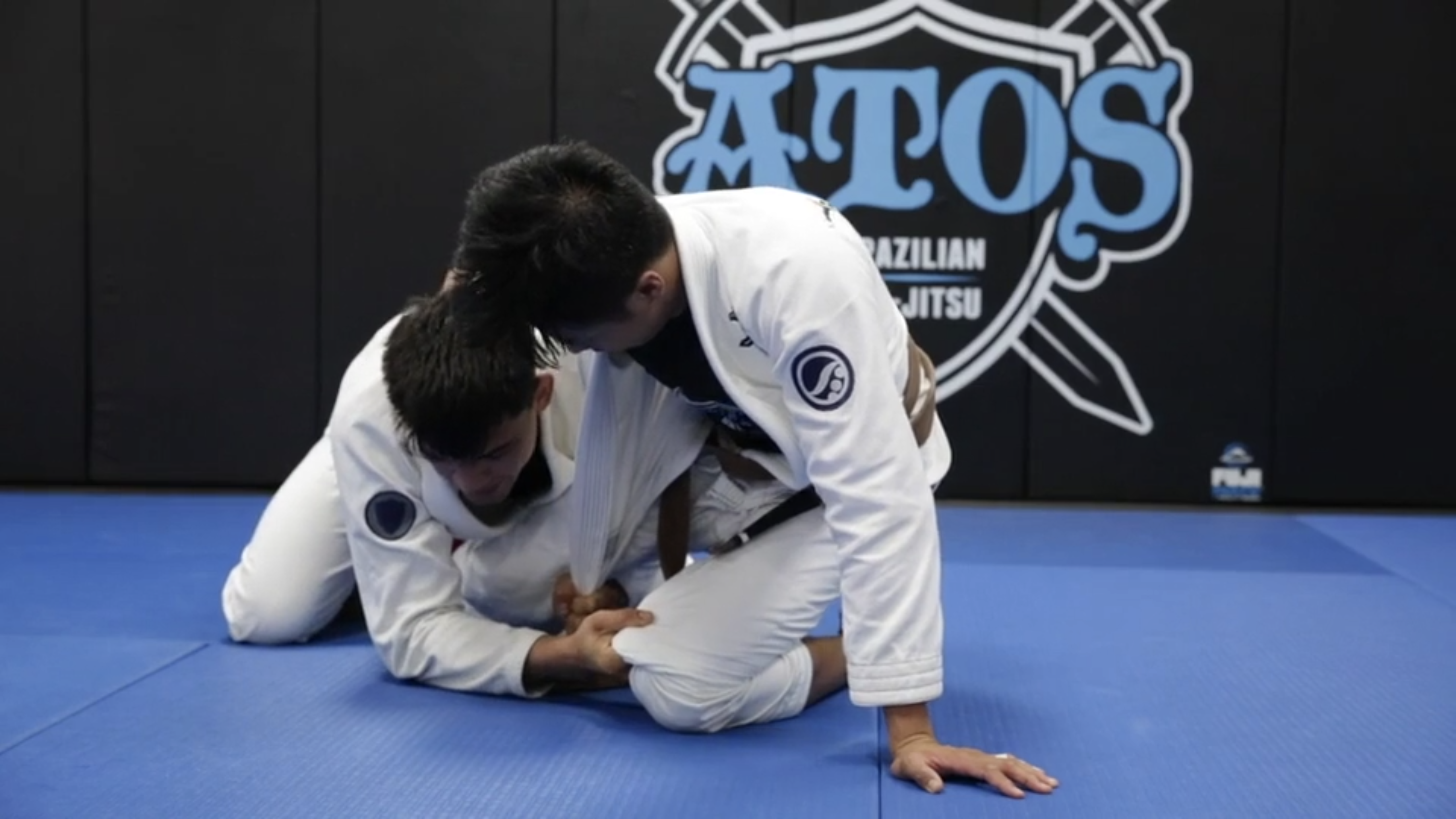 sweeping from the lapel reverse de la riva guard OPTION 2
