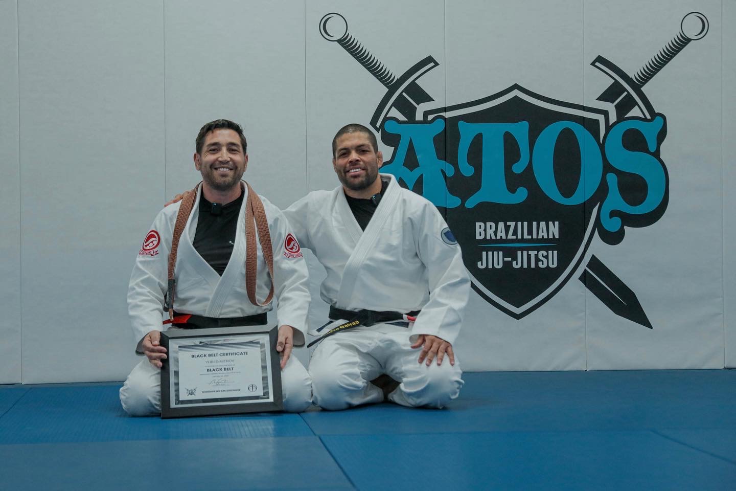 Yuri Dimitrov Receives his Black Belt from Prof. Andre Galvao