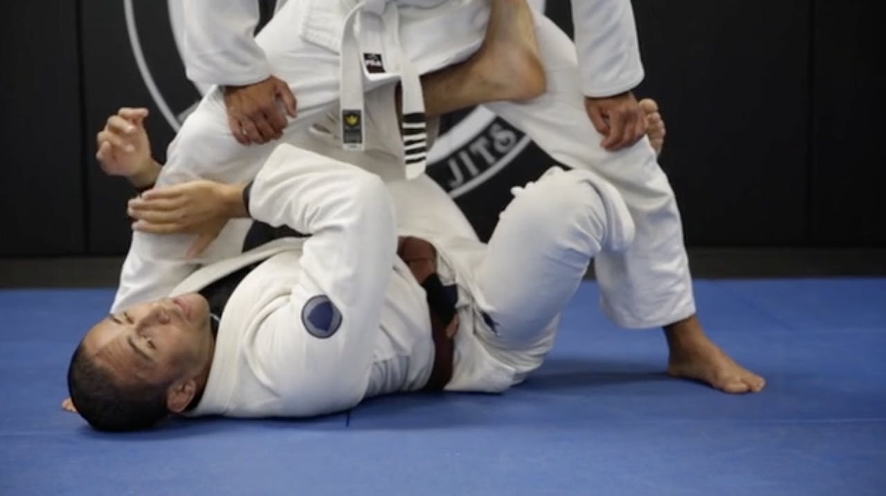 Basic Split X Guard Sweep Dominique Bell Atos BJJ OnDemand