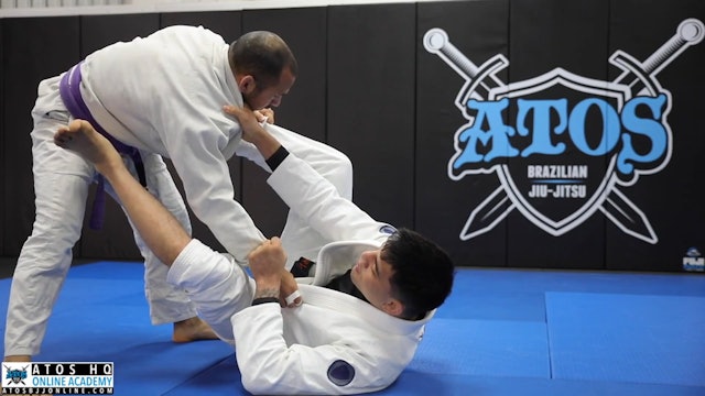 Sweep From X Guard to Foot Lock