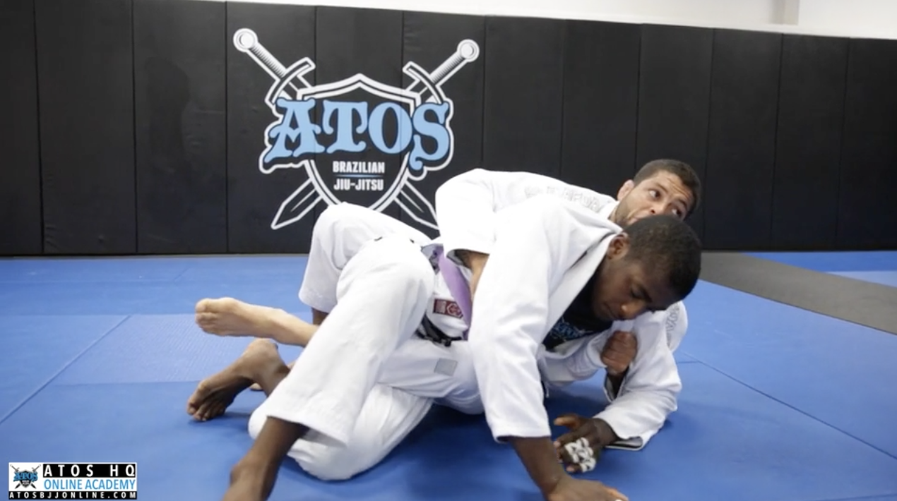 Amazing Back Take From Knee Shield Guard | Modified Collar Drag
