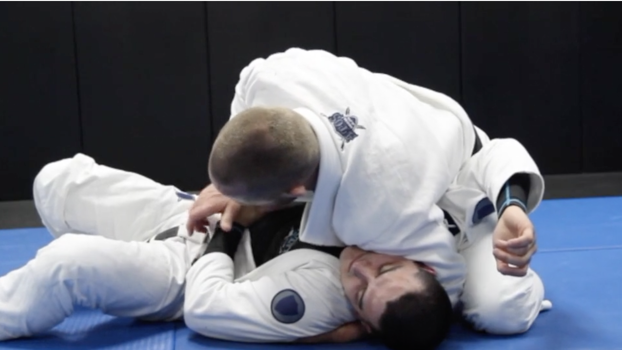Shoulder Pressure Triangle Attack From Side Control