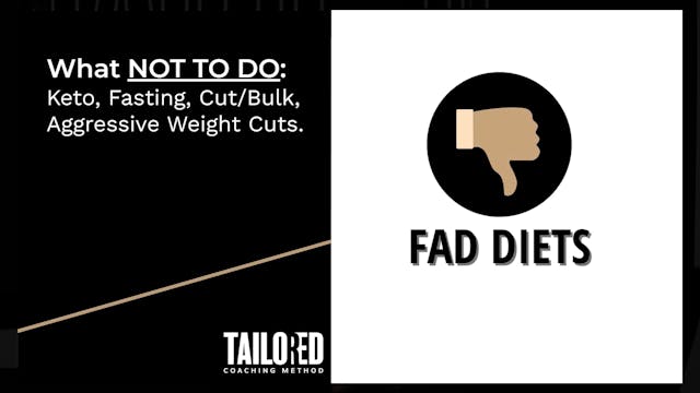 What NOT To Do (Fad Diets)