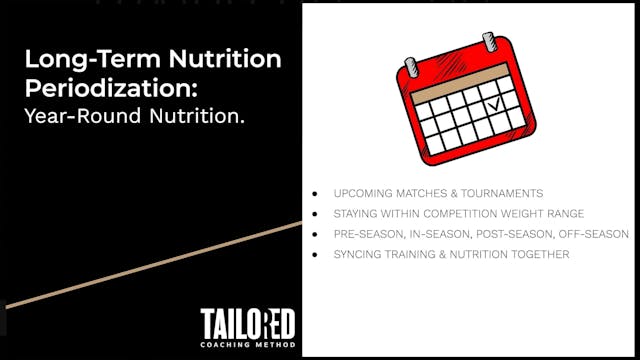 Nutrition Periodization (Long-Term Planning)