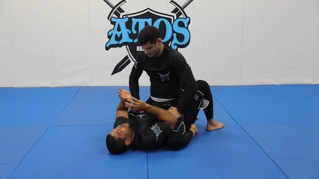 Armbar defense from mount