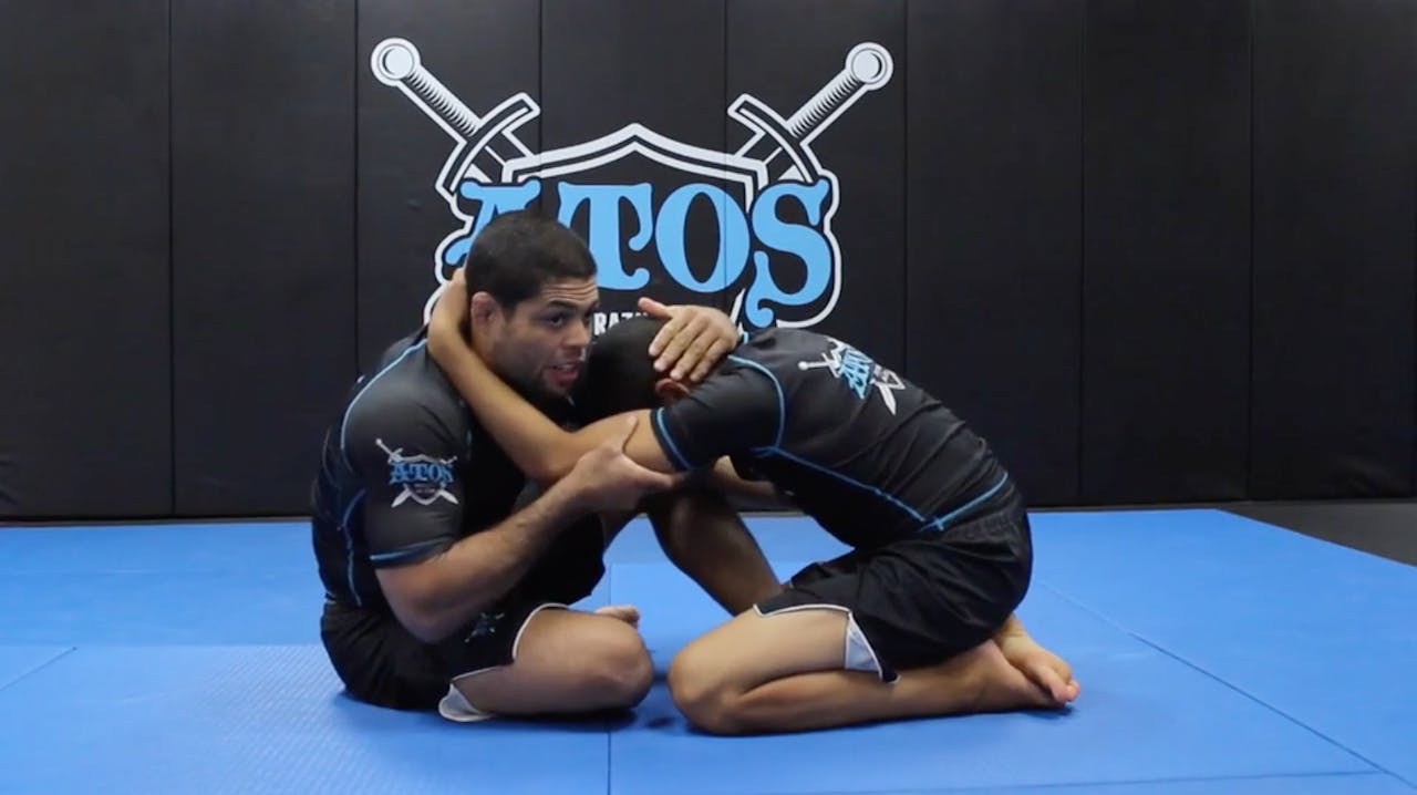 Basic Hooks Guard to X Guard Sweep + Arm Drag Set Up Andre Galvao