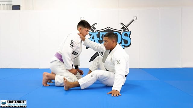 Collar Drag to Back Take from Open Guard