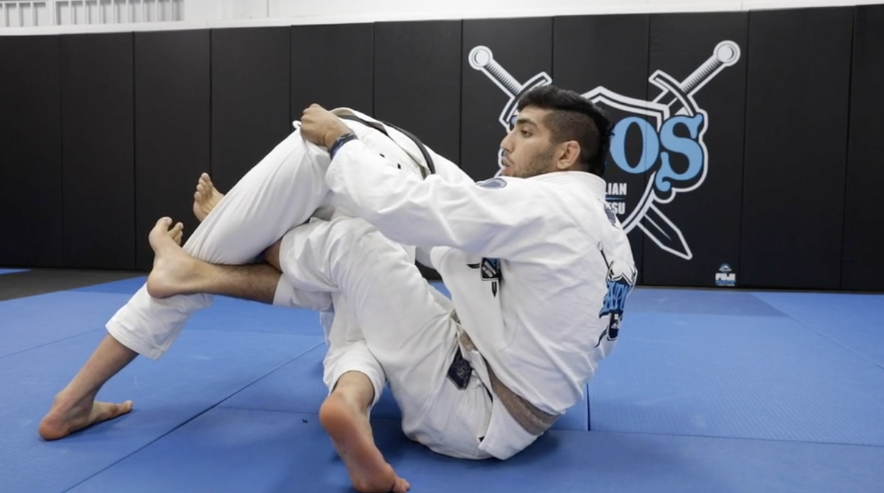 Simple Back Take From Deep DLR X Guard 