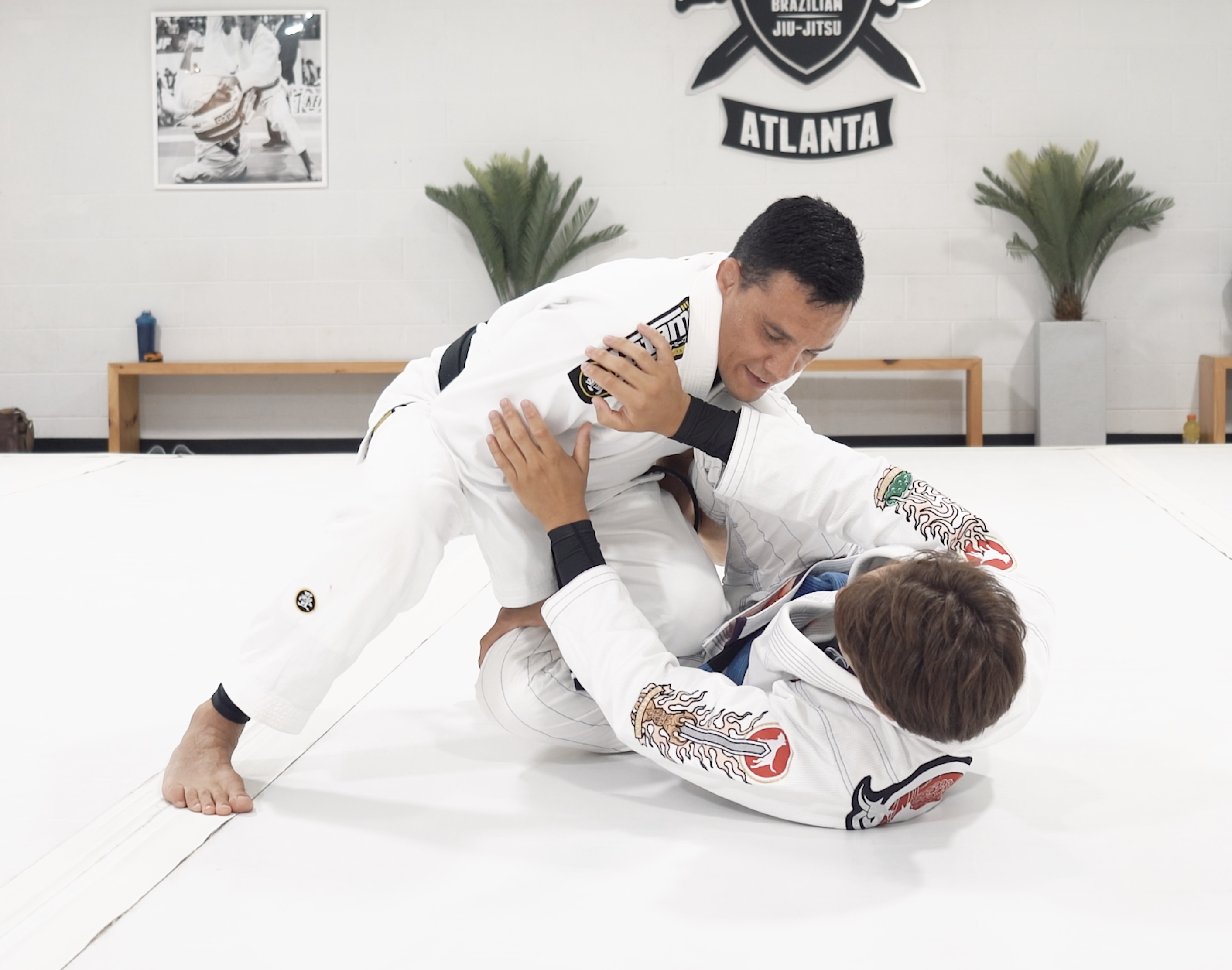 Options for Passing Reverse Dela Riva From Top Half Guard