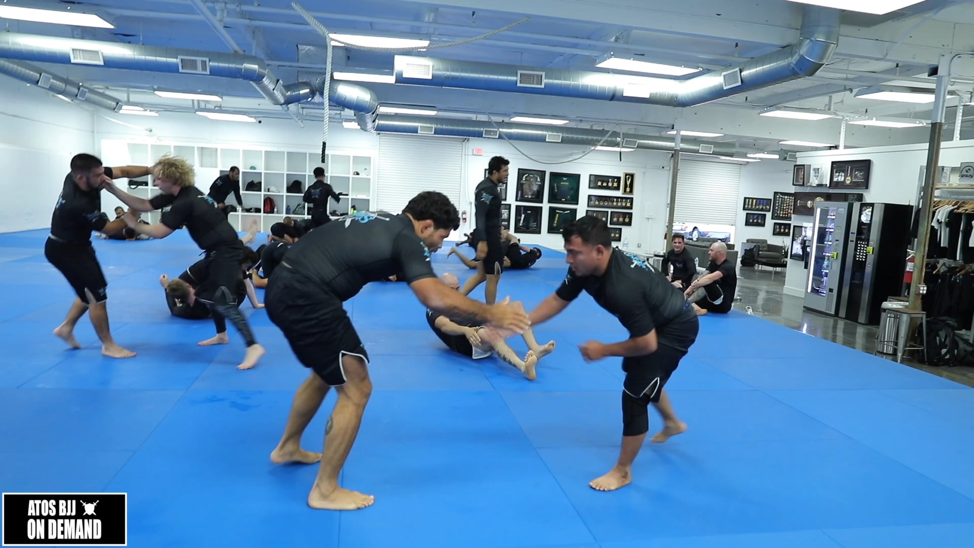 Andre Galvao Rolling With D1 Wrestler Tommy Espinoza