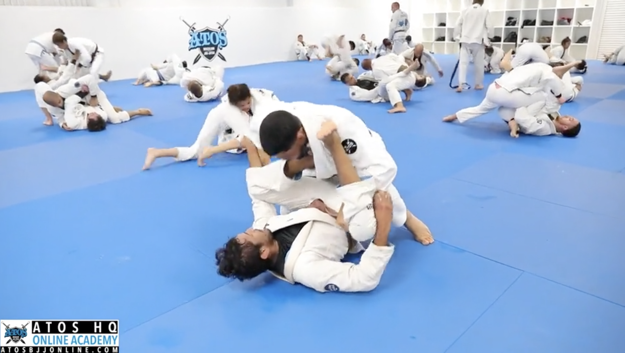 Andre Galvao Rolling With One of His Brown Belts Ricky Briceno