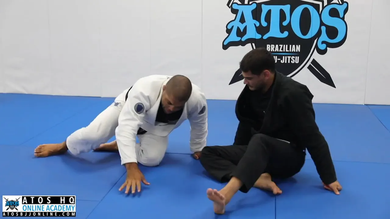 Roll Attack Leg Staple to Kimura Roll Attack From Hooks Guard - Atos BJJ OnDemand
