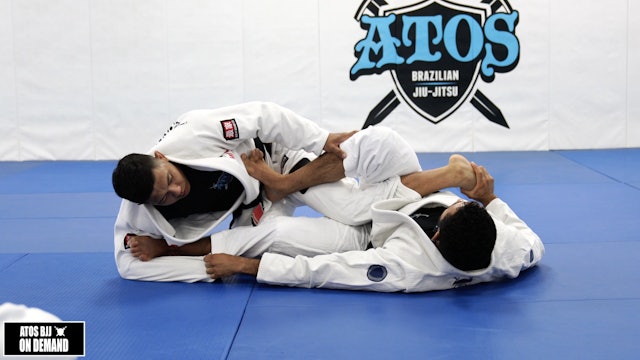 Guard Entrance to the Toe Hold & Knee Bar 