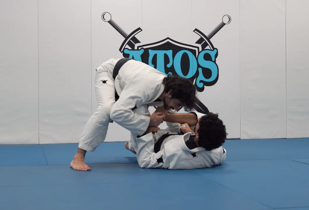 Outside Passing to Side Control + Clock Choke | Part 2 - Atos BJJ OnDemand