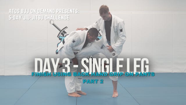 Day #3: Single Leg Finish Using Back ...
