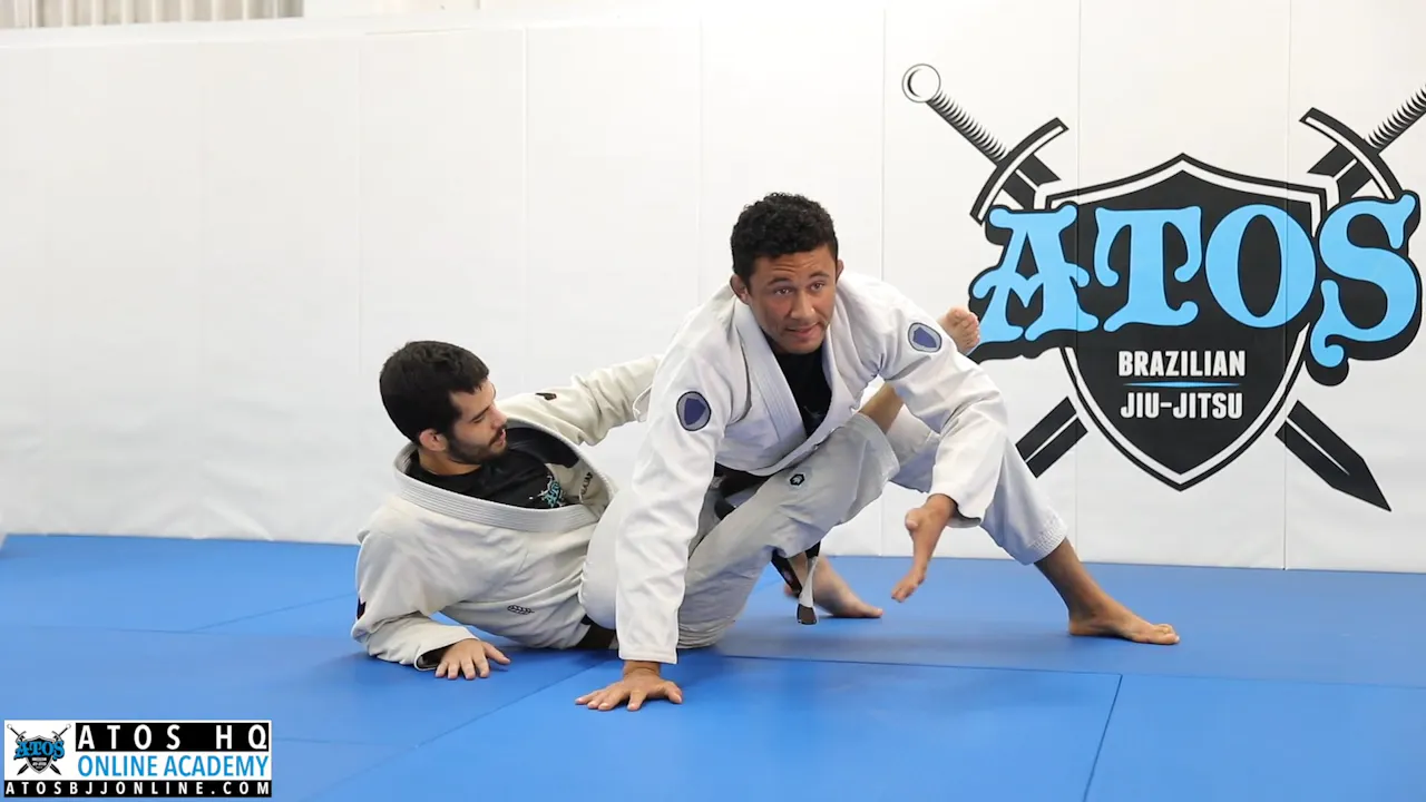 X Guard Sweep to Ankle Lock + Knee Slice Pass - Dominique Bell - Atos ...