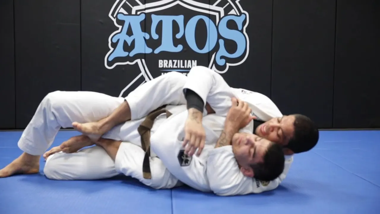 Sweep From De la Riva Guard to Take Back From Knee on Belly - Andre ...