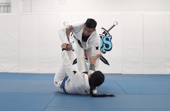 Stomp Pass to Leg Drag