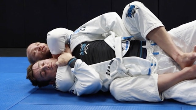 Basic Arm Drag From Closed Guard To Back Take & Rear Naked Choke 