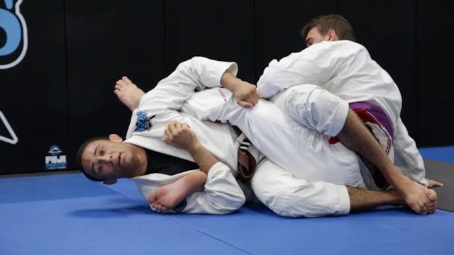 Toe Hold and Knee Bar from 50/50 Guard
